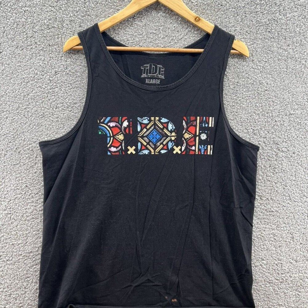 Top Dawg Ent. TDE Stained Glass Black Tank Top Men’s Size XL